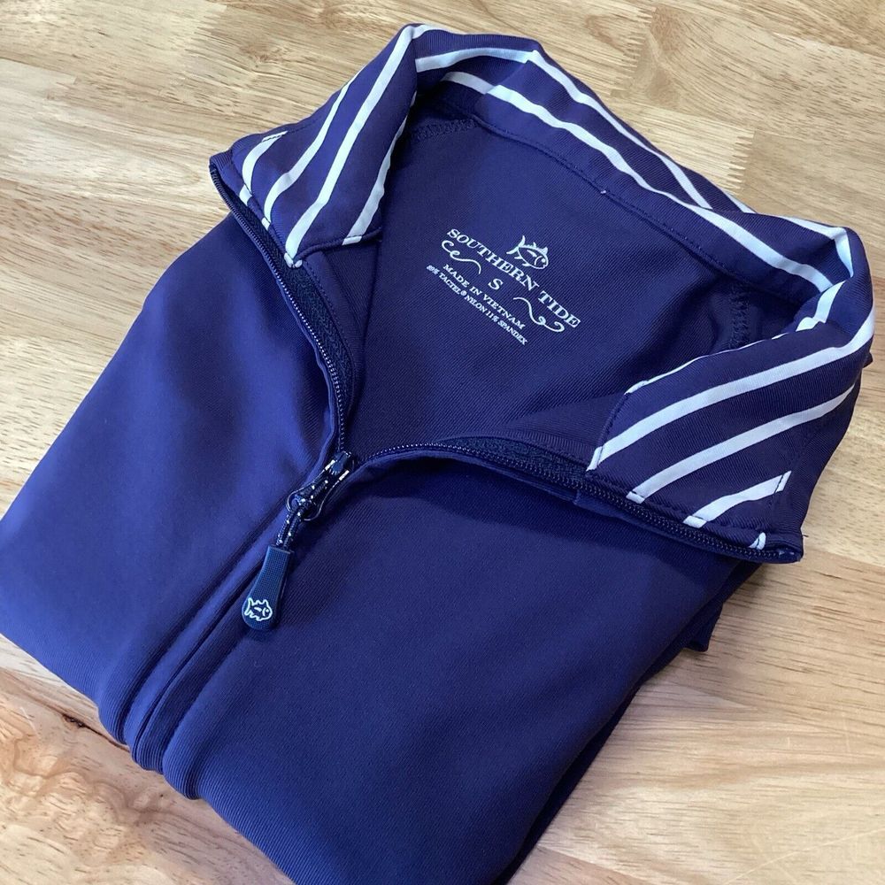 Ladies Southern Tide Viviette‎ Full Zip Athletic Jacket Navy Small